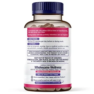 Raw Probiotics for Women with 100 Billion CFUs Capsules