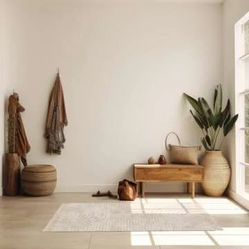 Beautiful 4x6ft. Boho Area Rug w. Tassels for Your Hallway, Living Room Or Bedroom - Soft Cotton Carpet Fit Perfectly in Any Kitchen/Dining Space - Washable Rug Enhances Any Home Decor - 48x72 inch