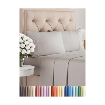 King Size 4 Piece Sheet Set - Comfy Breathable & Cooling Bed Sheets Set - Hotel Luxury Bedding for W...