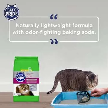 Cat's Pride Premium Lightweight Clumping Litter: Pure & Fresh - Up to 10 Days of Powerful Odor Control - Multi-Cat, Scented, 18 Pounds
