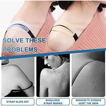 EIMGO Silicone Bra Strap Cushions Non-Slip Comfort Solutions
