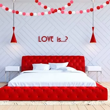 200 Felt Pompoms for Valentine's Day DIY Crafts