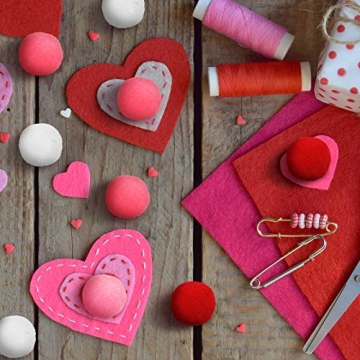 200 Felt Pompoms for Valentine's Day DIY Crafts