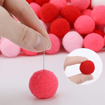 200 Felt Pompoms for Valentine's Day DIY Crafts