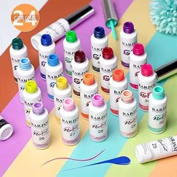 RARJSM 24 Color Gel Nail Polish Set for Creative Nails