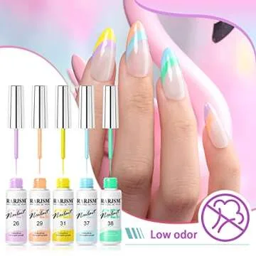 RARJSM 24 Color Gel Nail Polish Set for Creative Nails
