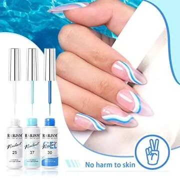 RARJSM 24 Color Gel Nail Polish Set for Creative Nails