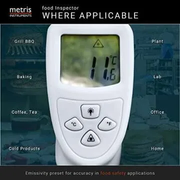 Metris Instruments FI40L Digital Infrared Thermometer for Cooking