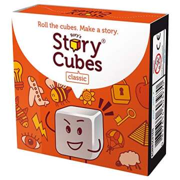 Rory's Story Cubes Classic (Box) - Creative Storytelling Dice Set in a Magnetic Box! Fun Family Game for Kids & Adults, Ages 6+, 1+ Players, 10 Minute Playtime, Made by Zygomatic
