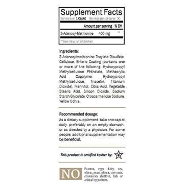 Nature's Trove SAM-e 400mg - Mood and Joint Support, Vegan, Non-GMO