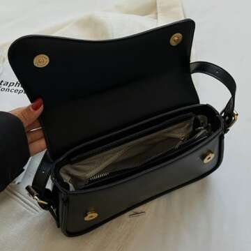 Women’s Shoulder Bag Handbags Retro Evening Vegan Leather Underarm Bag Shoulder Tote Bags 2024