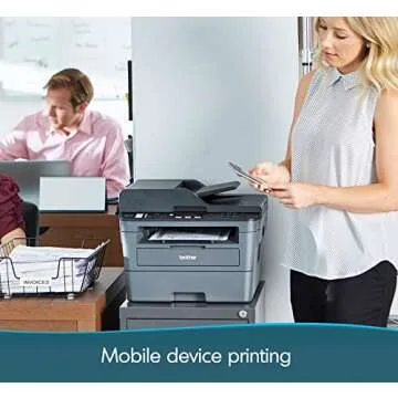 Brother Monochrome Laser Printer, MFCL2710DW, Wireless Networking, Duplex Printing, Includes 4 Month Refresh Subscription Trial and Amazon Dash Replenishment Ready
