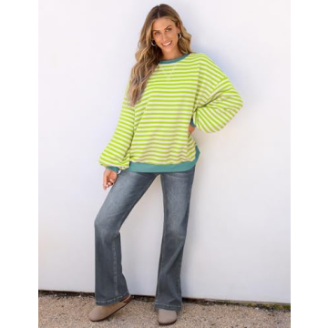 UEU Women's Oversized Y2K Sweatshirt for Trendy Comfort