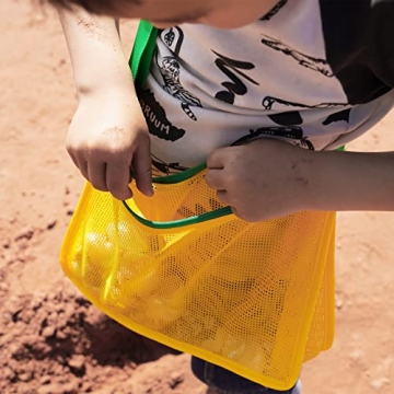 JOTO Beach Mesh Bag Shells Collecting Totes - 4 Pack