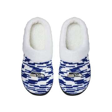 FOCO Seattle Seahawks Sherpa Lined Colorblend Cup Sole - Womens Large