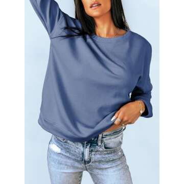 Stylish Dokotoo Women's Crewneck Sweatshirt for Comfort