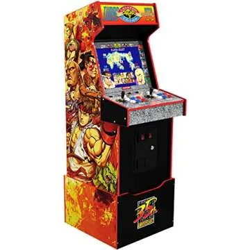 ARCADE1UP Capcom Street Fighter II Champion Turbo Legacy Edition Arcade Game Machine with Riser, Red...