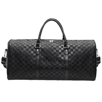 Duffel Bag - Leather Duffle Weekender Overnight Tote - Carry On Suitcase Strap - Gym, Luggage for Tr...