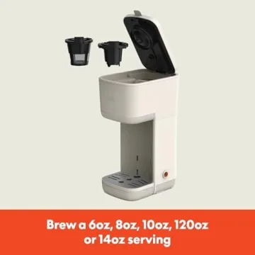 BELLA Single Serve Coffee Maker with Drip Tray & Auto Shutoff