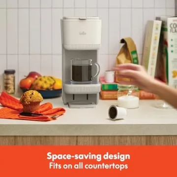 BELLA Single Serve Coffee Maker with Drip Tray & Auto Shutoff