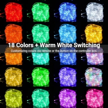 66FT LED Rope Lights - 18 Color Changing Options