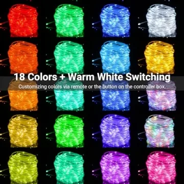 66FT LED Rope Lights - 18 Color Changing Options