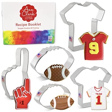 Football Cookie Cutters Set for Game Day Fun