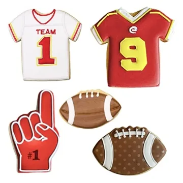 Football Cookie Cutters Set for Game Day Fun