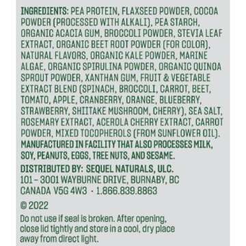 Vega Essentials Plant Based Protein Powder, Chocolate - Vegan, Superfood, Vitamins, Antioxidants, Keto, Low Carb, Dairy Free, Gluten Free, Pea Protein for Women & Men, 1.4 lbs (Packaging May Vary)