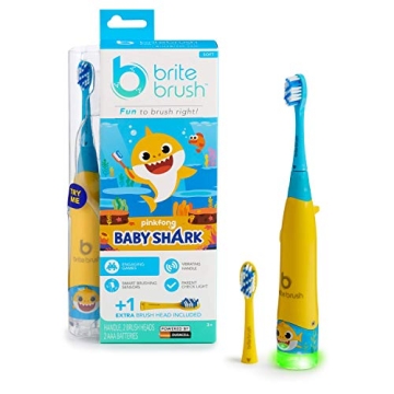 BriteBrush Interactive Smart Kids Toothbrush - Baby Shark