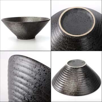 ZOOFOX Ramen Bowl Set with Utensils - 60 oz Capacity