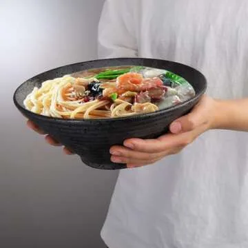 ZOOFOX Ramen Bowl Set with Utensils - 60 oz Capacity