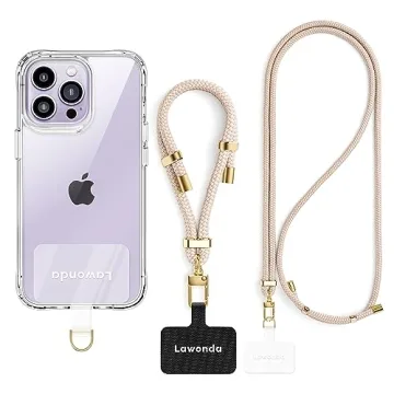 Lawonda Adjustable Crossbody Phone Lanyard with Dual Pads