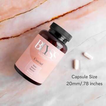 BLYSS Magnesium Bisglycinate Capsules - 200mg Natural Supplements