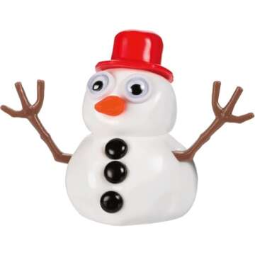 Toysmith Melting Snowman – Reusable Putty Slime Kit with Snowman Accessories – Build, Melt & Reb...