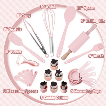 JoyTown Kids Cooking Set - 33PCS Fun Baking Supplies