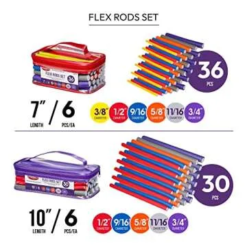Red by Kiss Flexi Rods 30 PCS for Beautiful Curls