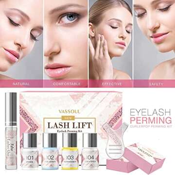 Lash Lift Kit, Eyelash Lift Kit, Advanced Eyelash Perm Kit, Eyelash Curling Lash Extension Set For B...