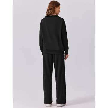 PINSPARK Women's High Waist Sweatsuit Lounge Set