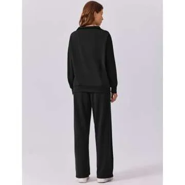 PINSPARK Women's High Waist Sweatsuit Lounge Set