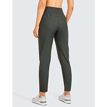 CRZ YOGA Womens Casual 7/8 Pants 27" - Lightweight Workout Outdoor Athletic Track Travel Lounge Jogg...