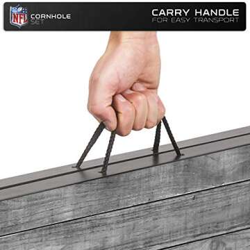 Wild Sports NFL Cornhole Set for Tailgating Fun