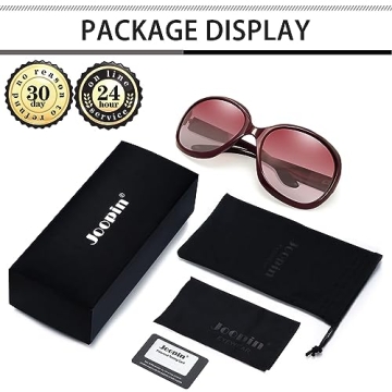 Elegant Burgundy Oversized Polarized Sunglasses for Women