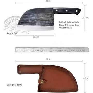 High Carbon Serbian Chef Knife with Sheath