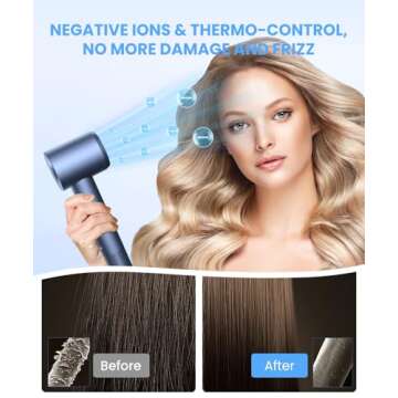 LAMPICK Professional High-Speed Hair Dryer - Fast & Ionic