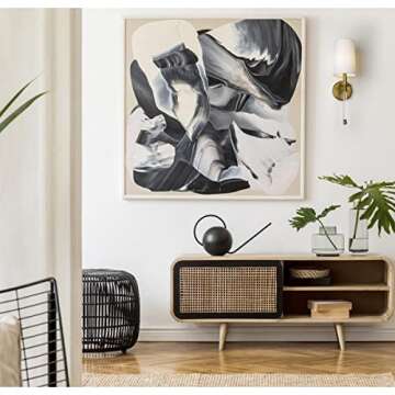 Z-Lite 1 Light Wall Sconce 808-1S-RB-WH - Elegant Brass Finish