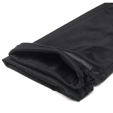 DreamHigh Women's Party Wedding 21" Long Satin Finger Gloves Black