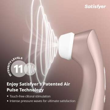 Satisfyer Pro 2+ Vibrator: Ultimate Clitoral Pleasure Device in Rose Gold