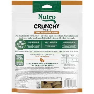 Nutro Crunchy Dog Treats with Real Peanut Butter 16 oz