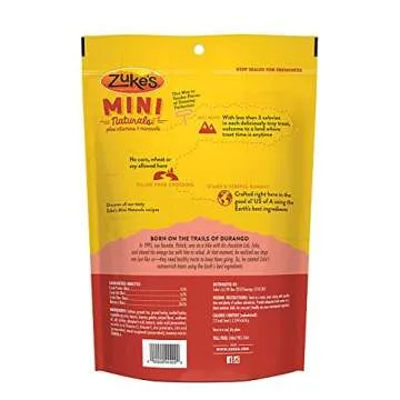 Zuke's Mini Naturals Salmon Dog Treats - Healthy Rewards 6oz